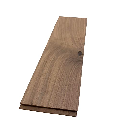 The Hardwood Edge Walnut Hardwood Planks - Walnut Wood for Unfinished Wood Crafts - 1/4โโ (6mm) 100% Pure Hardwood - Laser Engraving Blanks - Solid Hardwood Planks for Crafts (1/4โณ x 4 1/2โณ x 18โณ, 2)